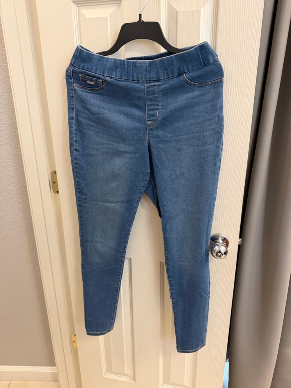 Nine West Midwash Blue Stretch Jeggings